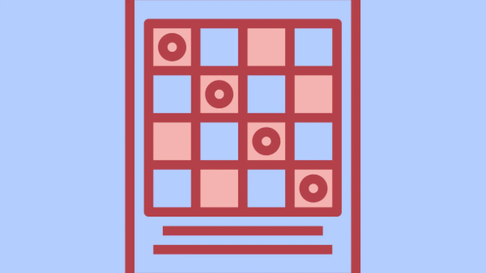 Pictogram van een bingokaart